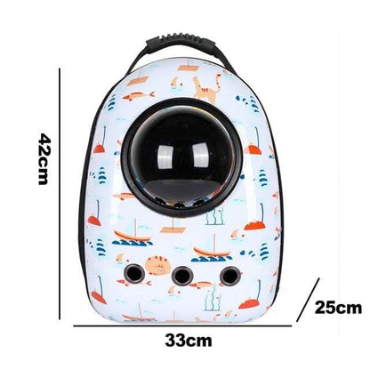 capsule shape bag pet carrier, Cat Dog Puppy Travel Hiking Camping Pet Carrier Backpack,  Space Capsule Bubble Design, carrier with cat capsule