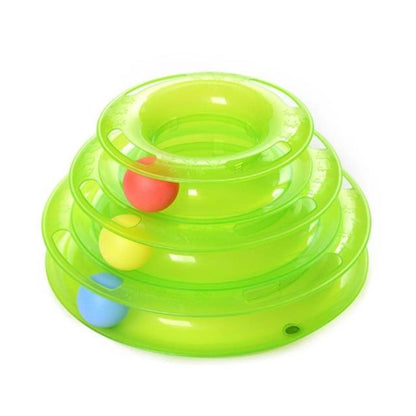 best triple play cat toy disc  disc ball cat toy