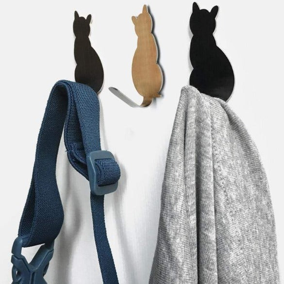 cute kitty cat tail hooks hooks stick on