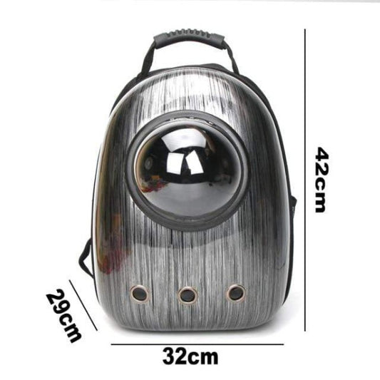 adjustable expandable cat backpack carrier with cat capsule