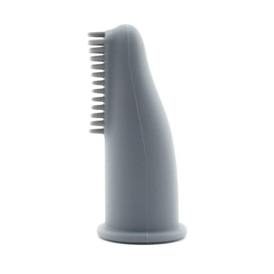 Non-harmful cat finger toothbrush option