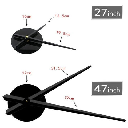 Wall Clock Frameless Rocker Silhouette  creative cute cat wall clock