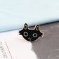 Delightful cat-shaped lapel pins