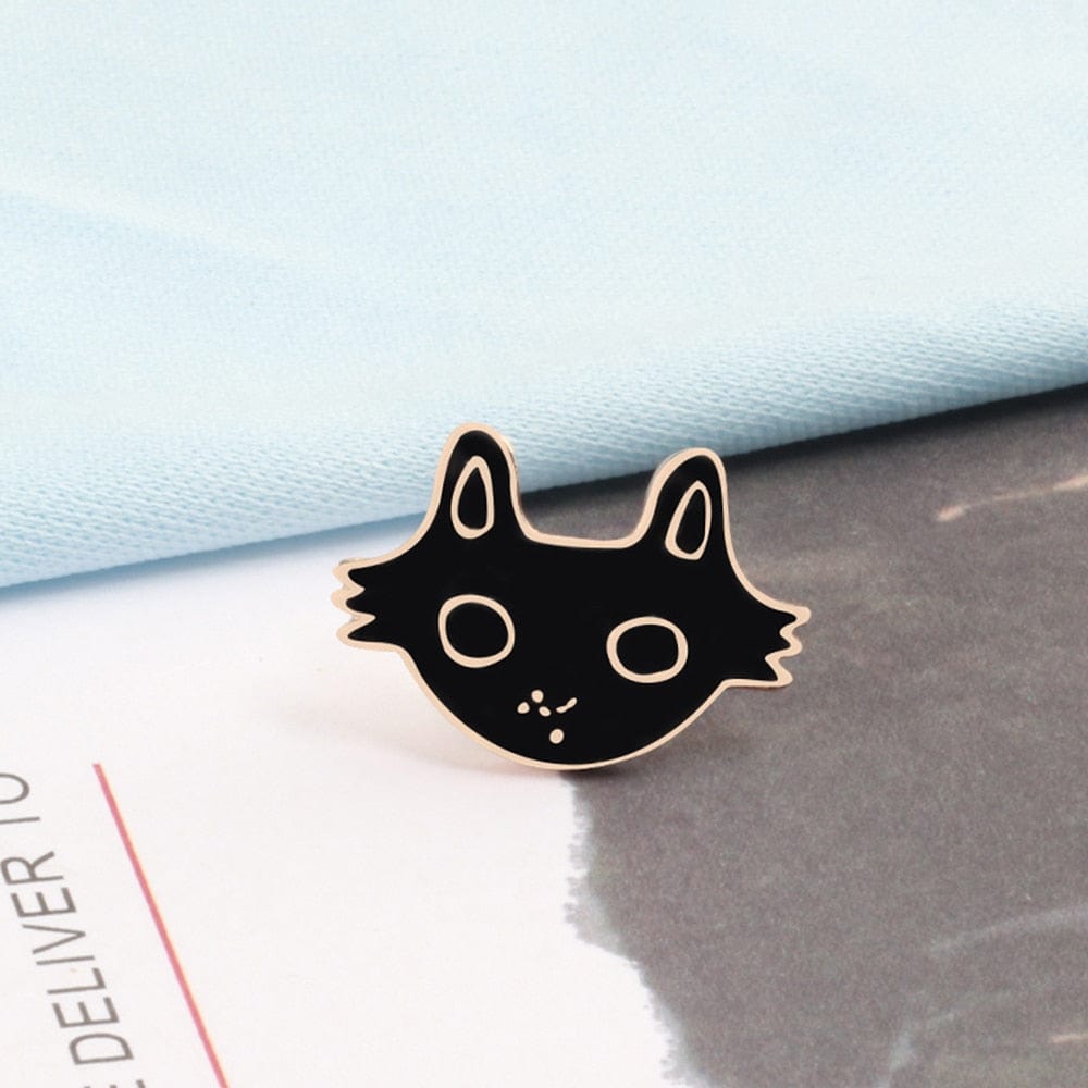 Delightful cat-shaped lapel pins