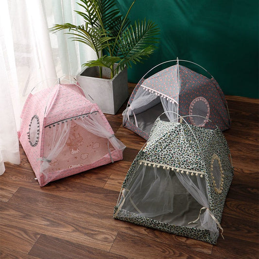 Cozy cat tent bed for feline comfort Pet Tent Bed For Cat House Cozy Products For Pet Accessories Nest Comfy Calming Cat Beds For Small Dogs Chihuahua Tent Hammock