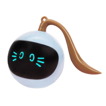 Smart cat ball designed to self-rotate for feline fun