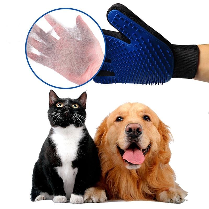 Pet Grooming Gloves,  Best Deshedding Brush Glove for Cats & Dogs