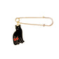 Cat-themed fashion lapel pins