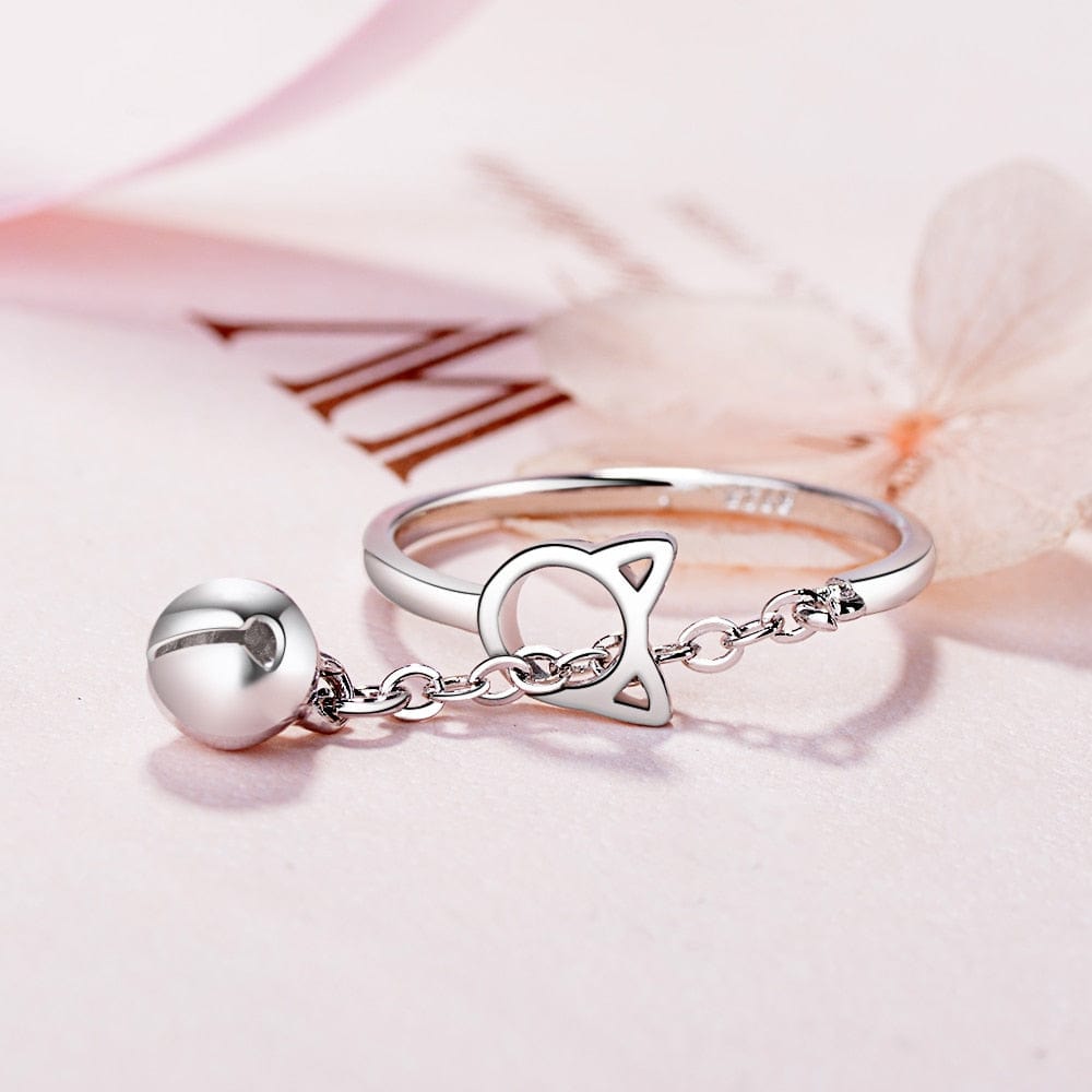 Cat accessory: adjustable chain bell ring
