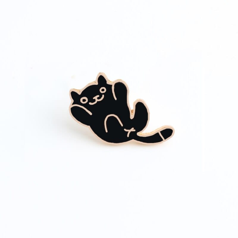 Quirky cat brooches for her