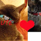 Cat Collar with Bell, Soft Rubber Heart Shape 