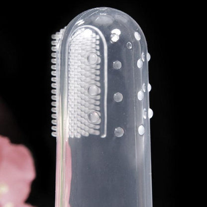 Pet Dog & Cat Finger Toothbrush for Small to Medium Fingers