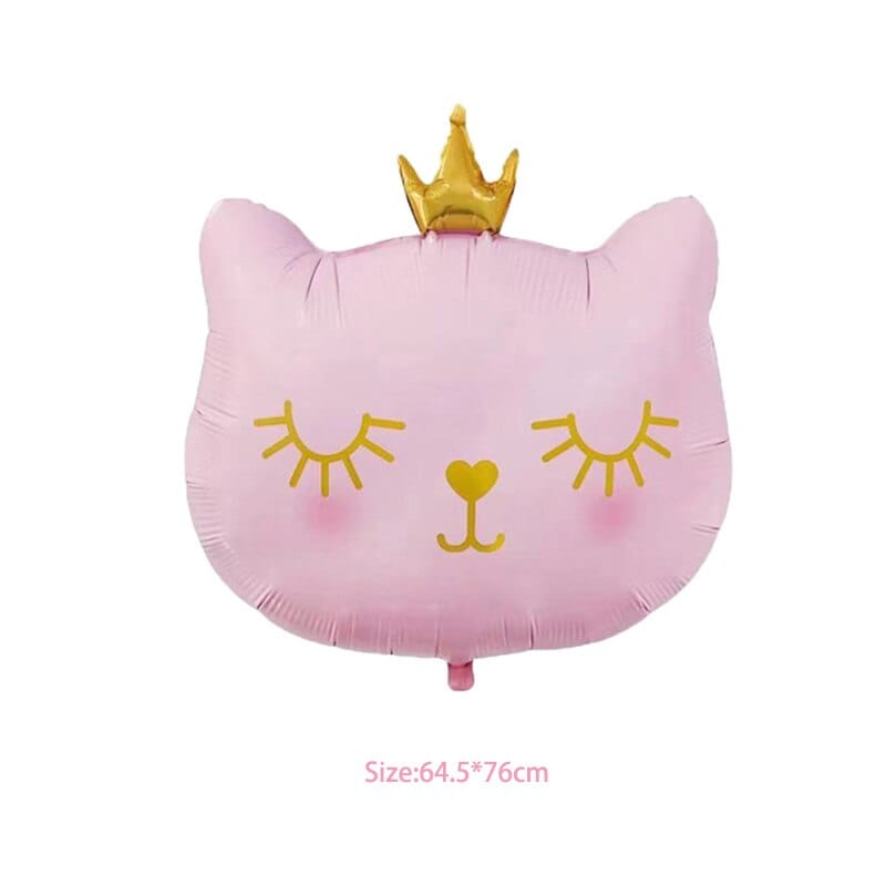 Colorful cat balloons for birthday parties