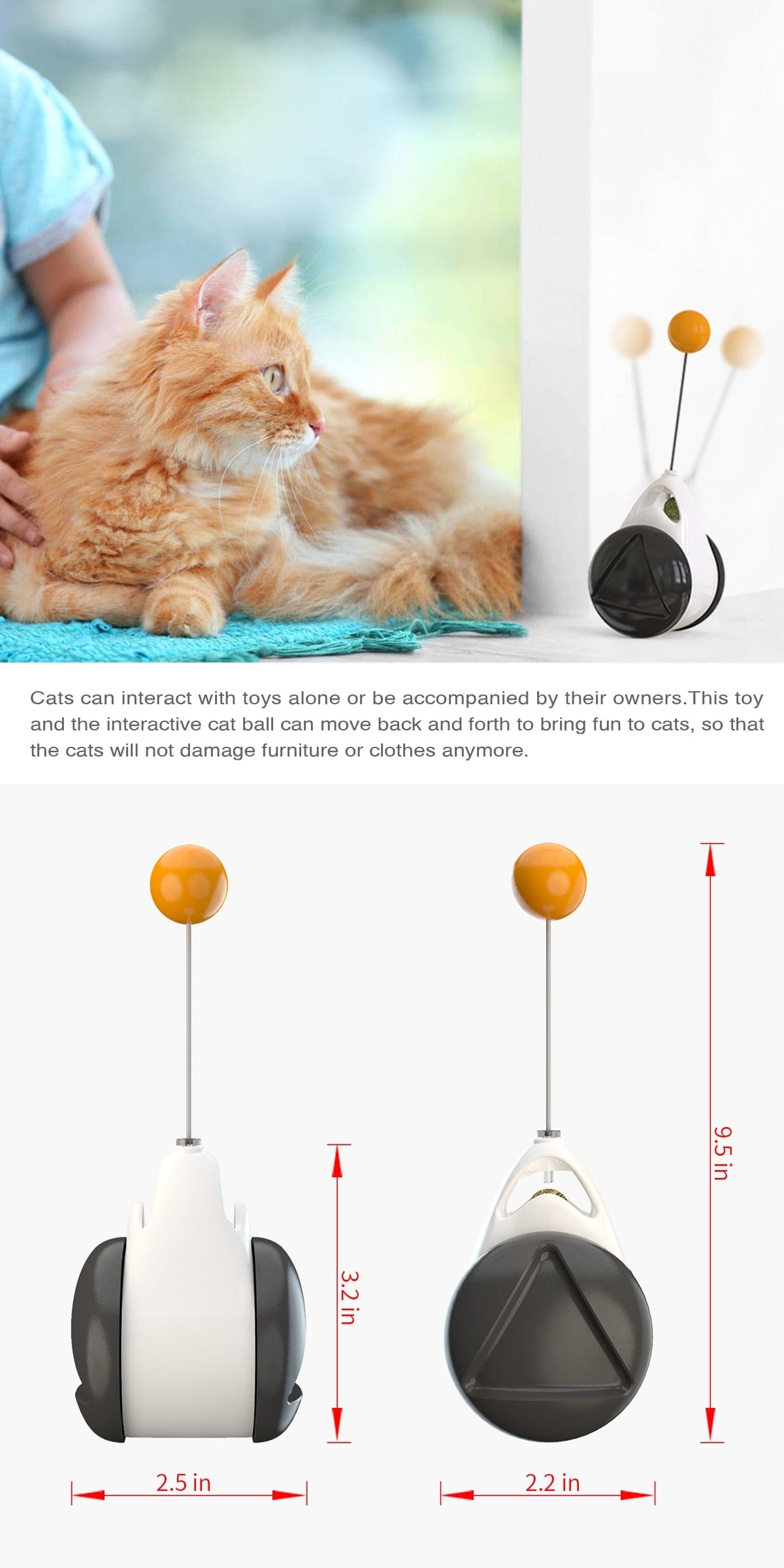 Smart cat catnip toy with wheels