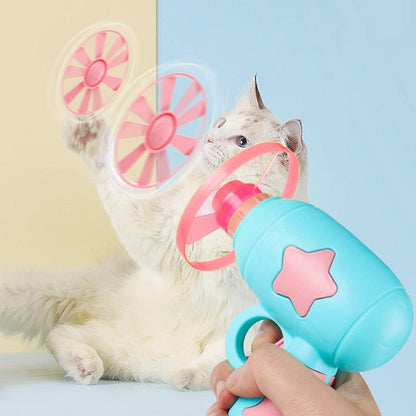 Funny Cat Interactive Teaser Training Toy Creative Kittens Mini Bamboo-copter Games Toys Pets Supplies Accessories Toys For Cat
