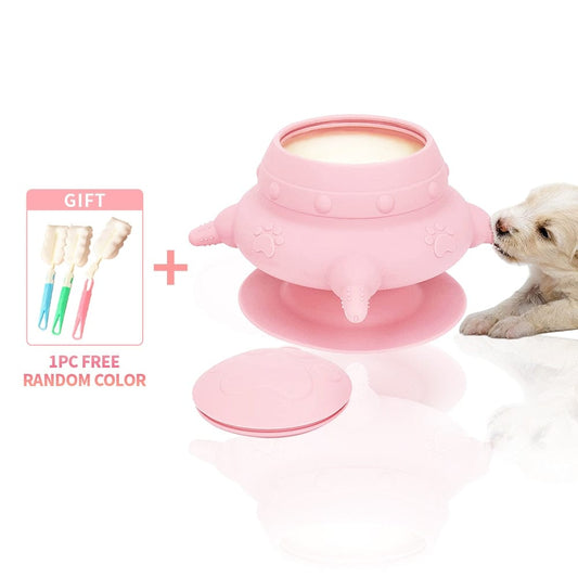 240ml milk feeder for nursing kittens 240ml Puppy Feeder with 4 Teats Puppy Bottles for Nursing Silicone Puppies Milk Feeder for Kittens Puppies Rabbits Cat Dog Bowls