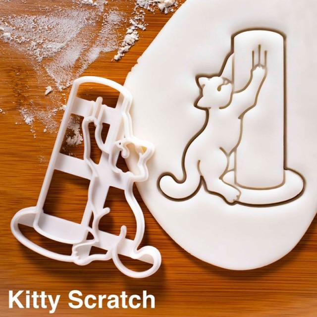 Kitty Butt Christmas Cookie Cutter Of Cat Playing 