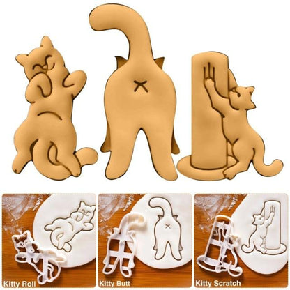 Kitty Butt Christmas Cookie Shapes