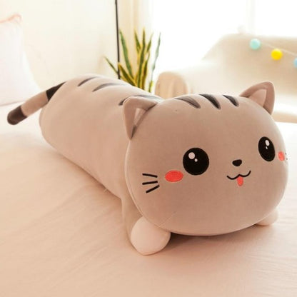 Best Cat Home Decor Cushion Covers long cat plush pillow