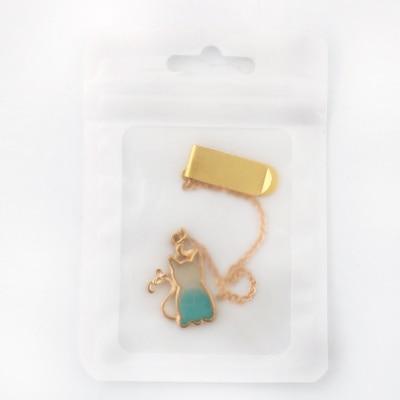 Cat lover's chain bookmark clips pets bookmarks