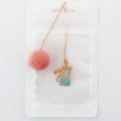 Cat-shaped chain bookmark clips pets bookmarks