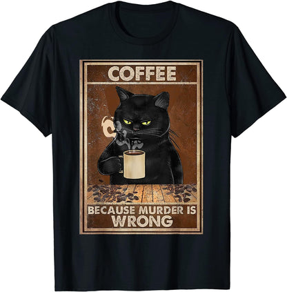 Buy "Black Cat and Coffee" t-shirt online