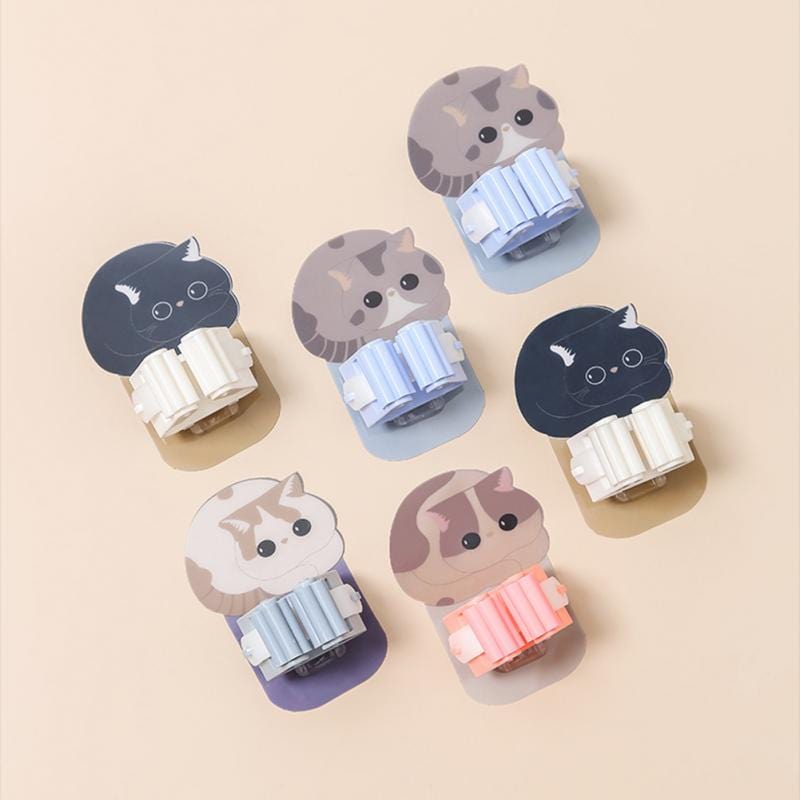 Multi-Color Cat Wall Hooks – Decorative Set