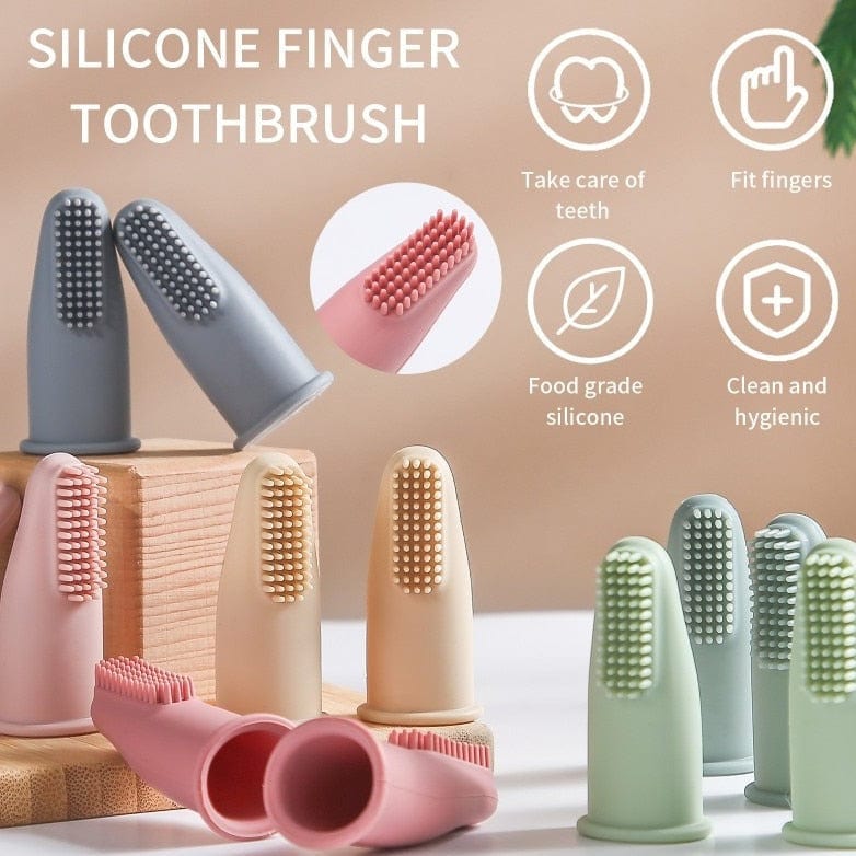 Safe and nontoxic finger toothbrush for cats Pet Finger Toothbrush Teeth Cleaning Bad Breath Care Nontoxic Silicone Tooth Brush Tool Dog Cat Cleaning Supplies