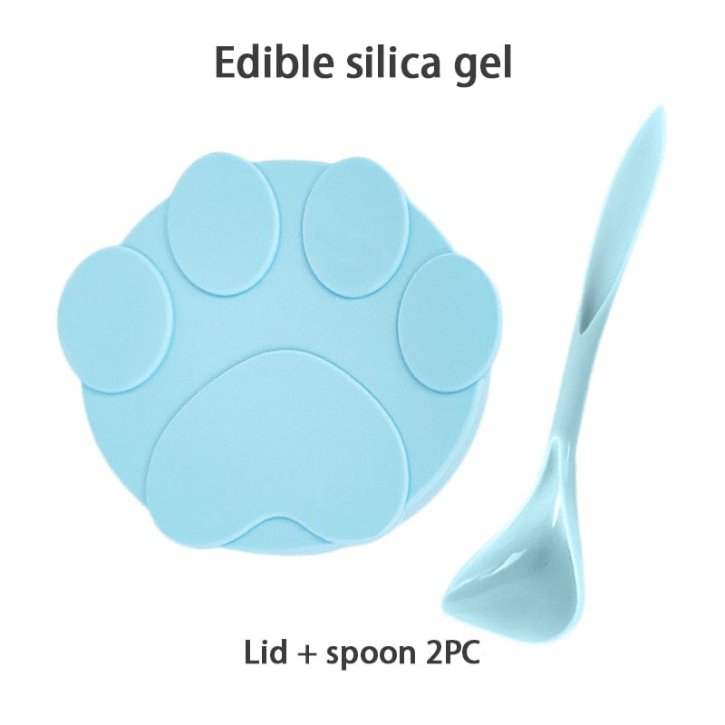 Paw-Shaped Silicone Can Cover – Embedded Seal Close-Up