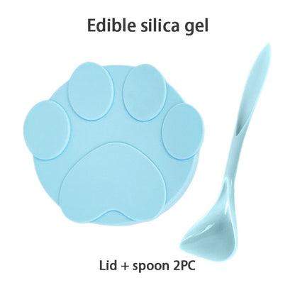 Paw-Shaped Silicone Can Cover – Embedded Seal Close-Up