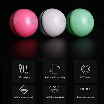 Portable automatic cat ball toy for indoor use

