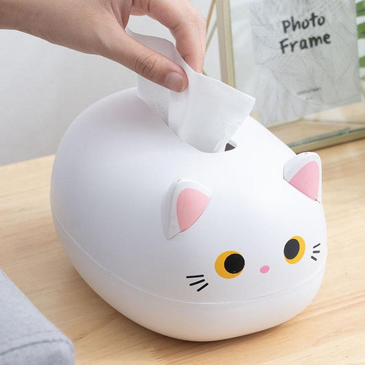 Press-Top Cat Tissue Holder – Easy One-Hand Tissue Access