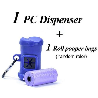 Purple Cat Poop Bag Dispenser – Clip-On Portable Design