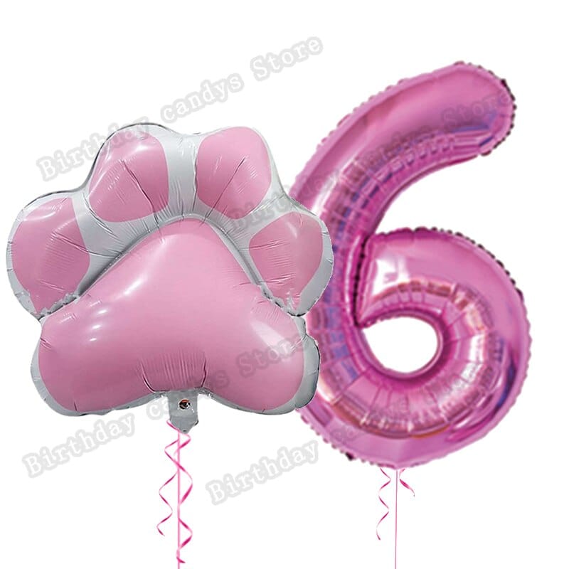 Unique cat-themed number balloons for birthdays
