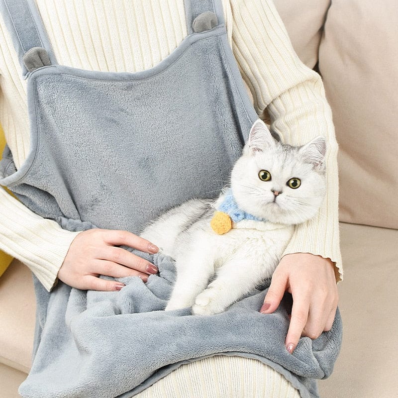 Cat apron pouch for carrying pets