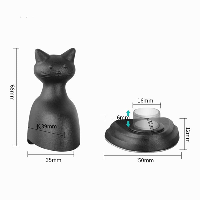 Cat-themed door stopper for functional and fun use