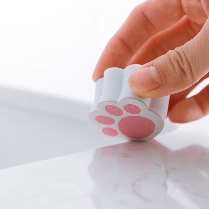 Cat paw-inspired cleaning scrubber for various tasks
