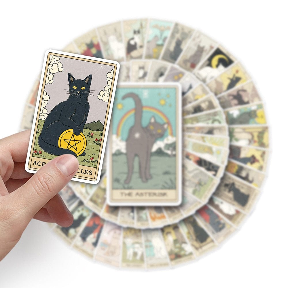 Feline-themed tarot cards