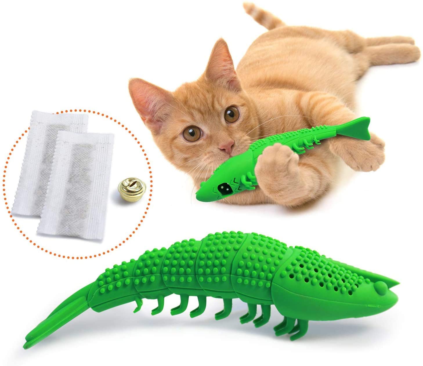 Cat toothbrush chew interactive toy for dental care