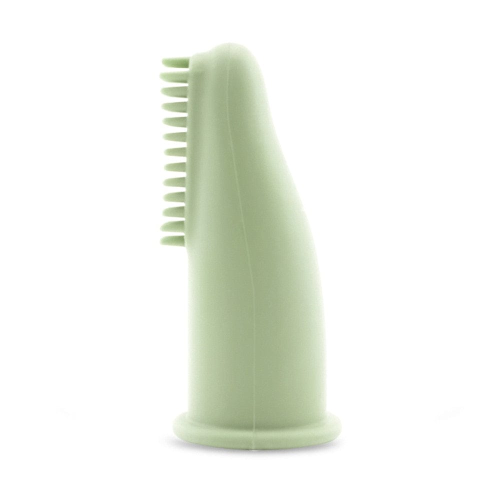 Nontoxic cat finger toothbrush for oral hygiene