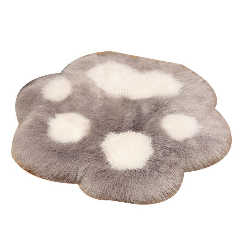 Comfortable cat paw-inspired cushion rug for relaxation