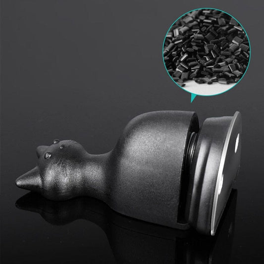 Cat-shaped door stop for pet lovers cat door magnet