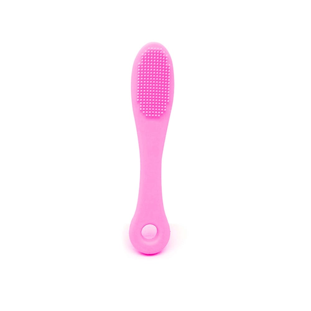 Toothcare eyecare finger brush for feline hygiene