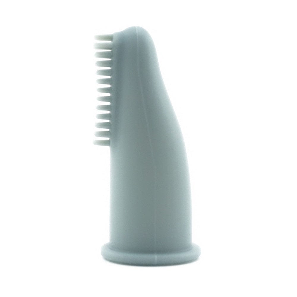 Non-toxic finger toothbrush designed for cats