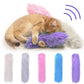 Soft cat plushy chew teaser toy for interactive play