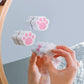 Versatile paw-shaped bathroom cleaning scrubber