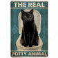 Adorable and funny vintage cat wall art