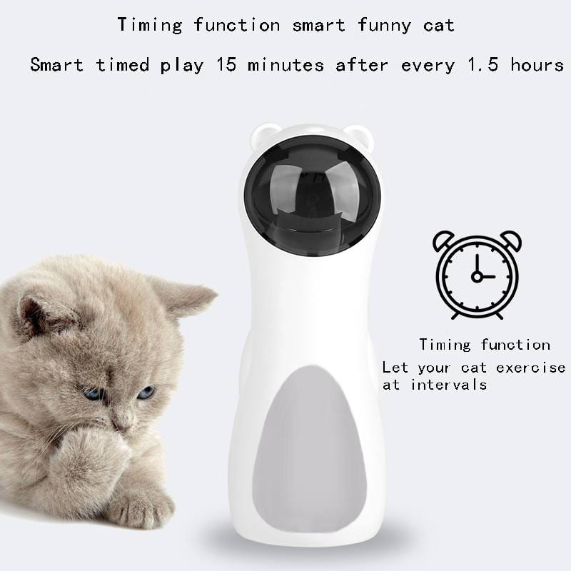Advanced LED cat laser toy with automatic functionality