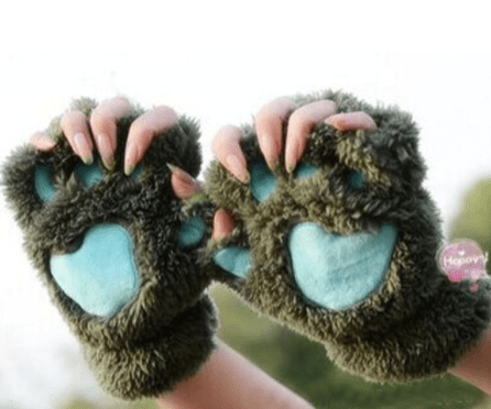 custom cute cat gloves