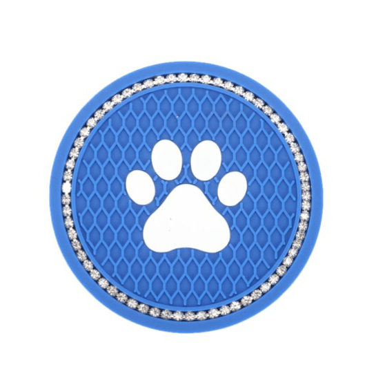 Unique 2Pcs Cat Paw Print Car Coasters 2023